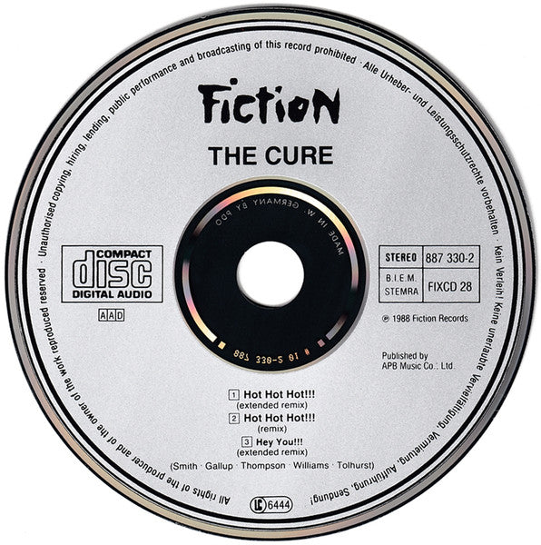 The Cure : Hot Hot Hot !!! (CD, Single, Car)