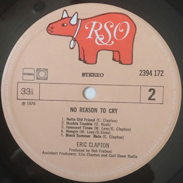 Eric Clapton : No Reason To Cry (LP, Album, Gat)