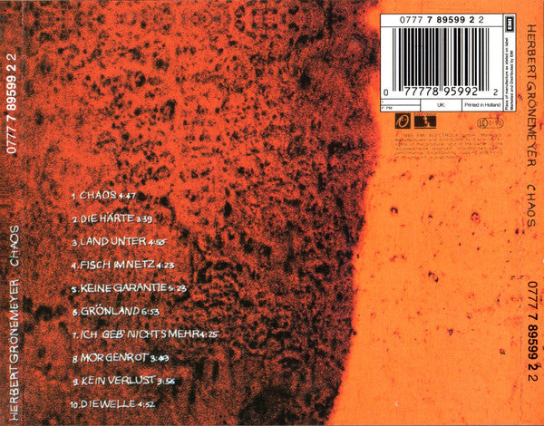Herbert Grönemeyer : Chaos (CD, Album, RE)