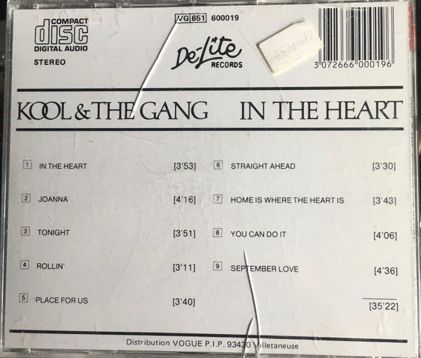 Kool & The Gang : In The Heart (CD, Album, RE)
