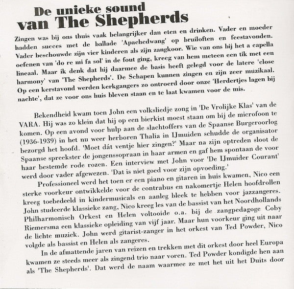 The Shepherds : Mensen Zoals Wij (2xCD, Comp)