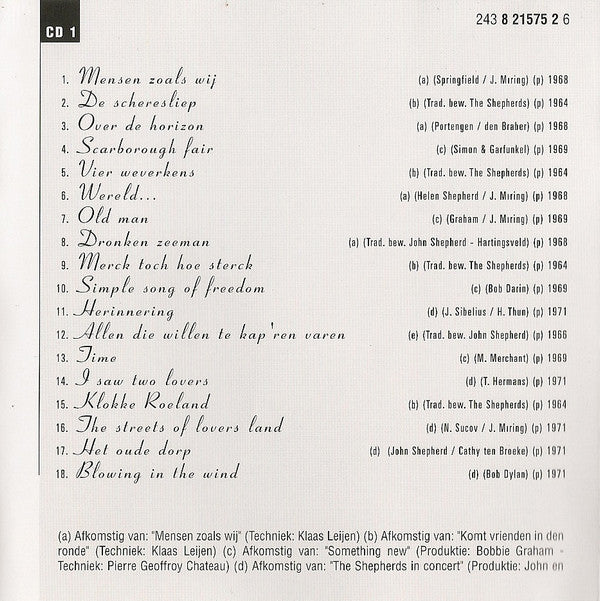 The Shepherds : Mensen Zoals Wij (2xCD, Comp)