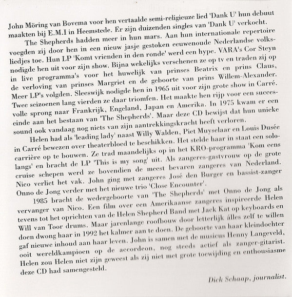 The Shepherds : Mensen Zoals Wij (2xCD, Comp)