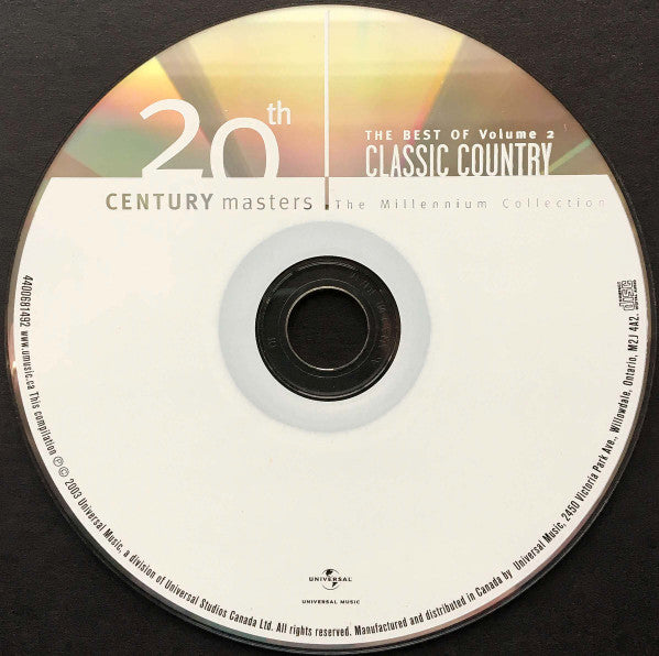 Various : The Best of Classic Country Volume 2 (CD, Comp)
