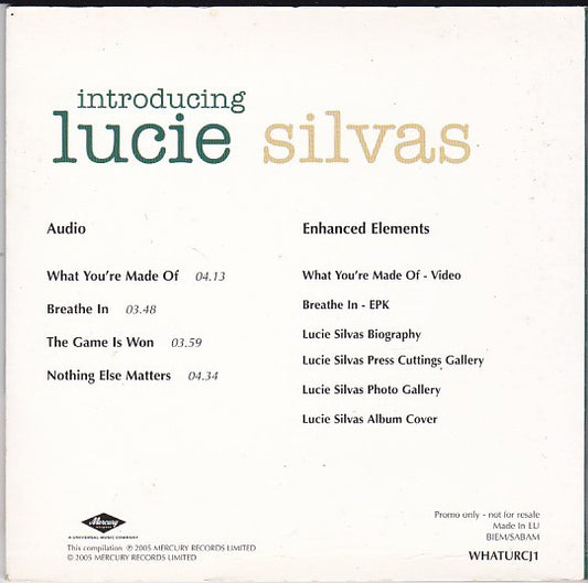 Lucie Silvas : Introducing Lucie Silvas (CD, Comp, Enh, Promo)