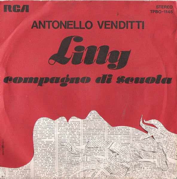 Antonello Venditti : Lilly  (7")