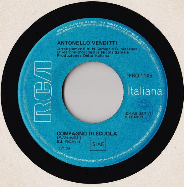 Antonello Venditti : Lilly  (7")