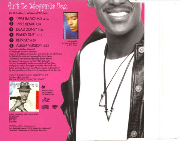 Luther Vandross : Ain't No Stoppin' Us Now (CD, Single)
