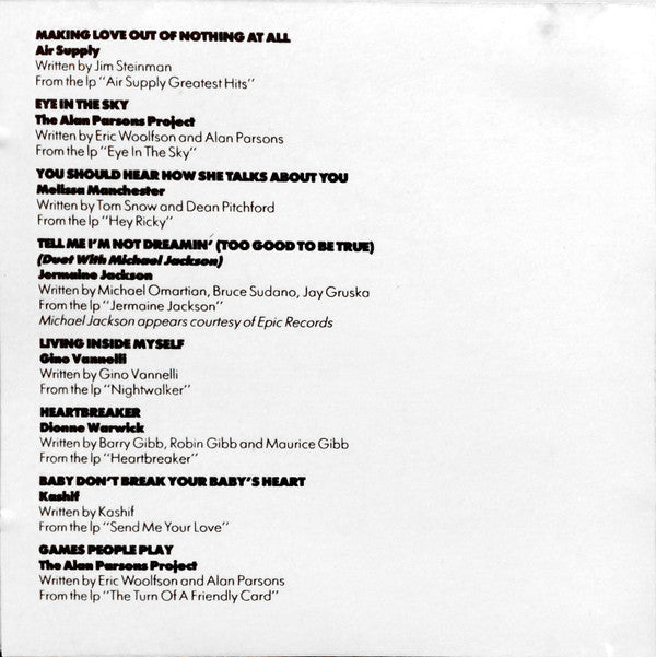 Various : Arista's Perfect 10 (CD, Comp)