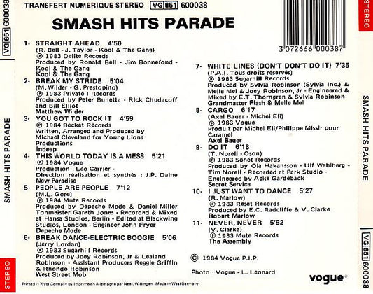 Various : Smash Hits Parade (CD, Comp)