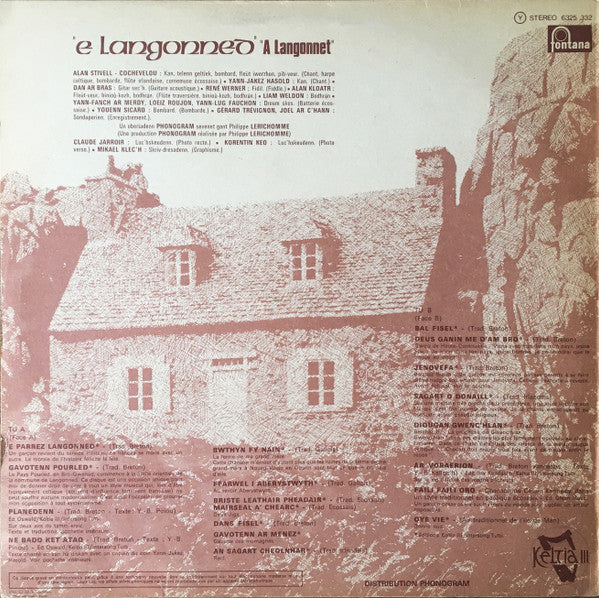 Alan Stivell : E Langonned = A Langonnet (LP, Album, Pap)
