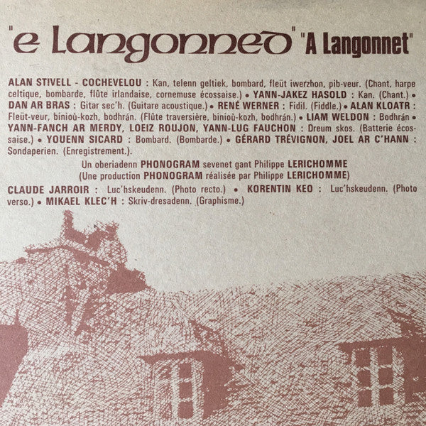Alan Stivell : E Langonned = A Langonnet (LP, Album, Pap)