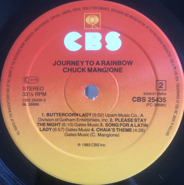 Chuck Mangione : Journey To A Rainbow (LP, Album)