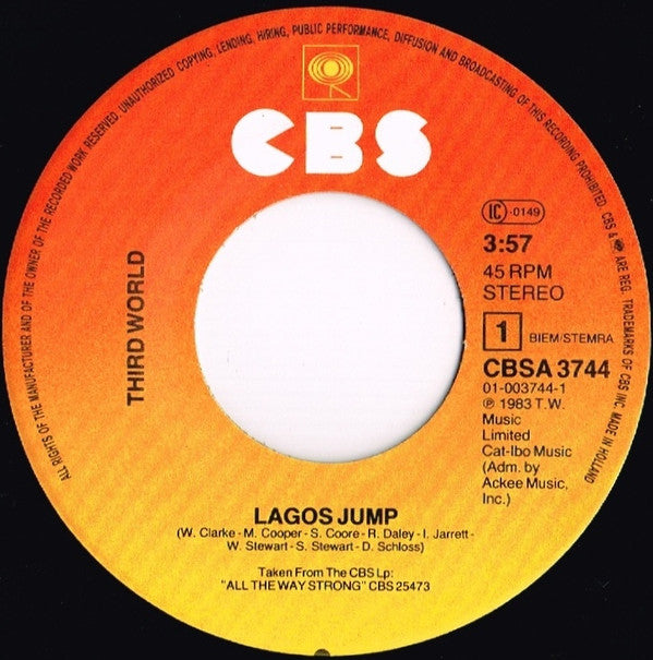 Third World : Lagos Jump (7", Single)