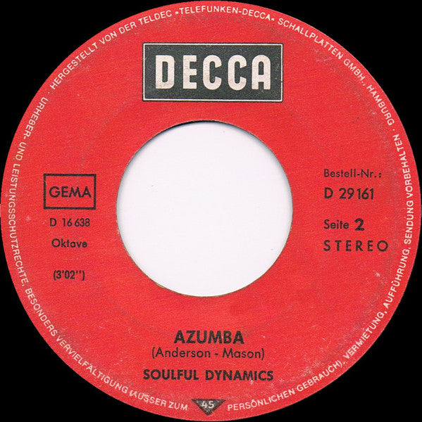 Soulful Dynamics : Coconuts From Congoville (7", Single)