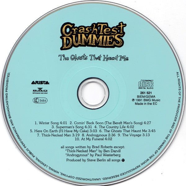 Crash Test Dummies : The Ghosts That Haunt Me (CD, Album, RE)