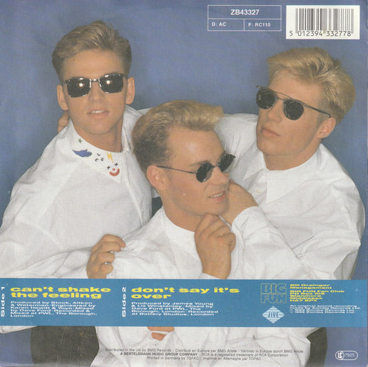 Big Fun : Can't Shake The Feeling (7", Single)