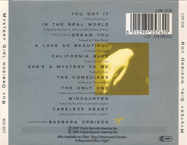 Roy Orbison : Mystery Girl (CD, Album, SON)