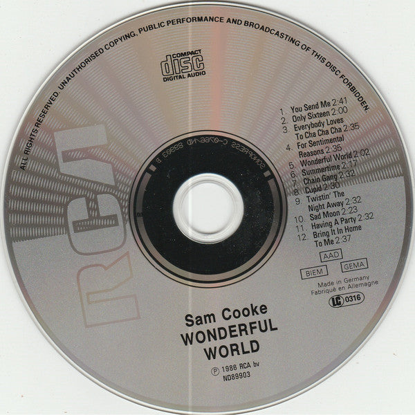 Sam Cooke : Wonderful World - The Best Of Sam Cooke (CD, Comp)