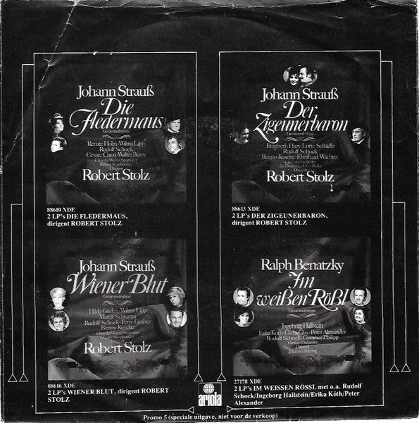 Renate Holm / Rudolf Schock : Van De LP: Hoogtepunten Uit 10 Jaar Abend In Wien (7", Single, Promo)