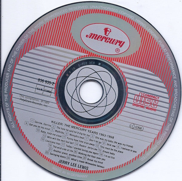Jerry Lee Lewis : Killer: The Mercury Years (Volume One 1963-1968) (CD, Comp, RM)