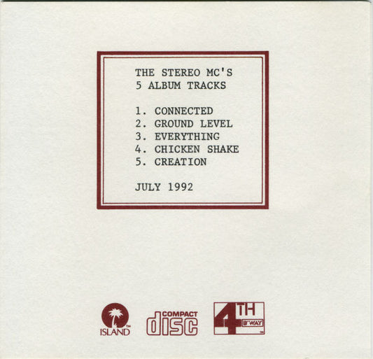 Stereo MC's : 5 Album Tracks (CD, Promo, Smplr, Gol)