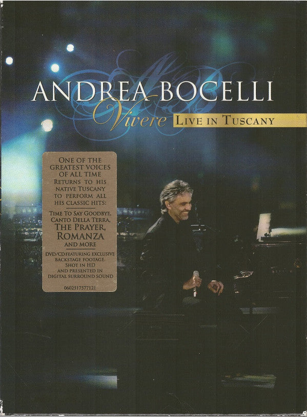 Andrea Bocelli : Vivere: Live In Tuscany (CD, Album + DVD-V)