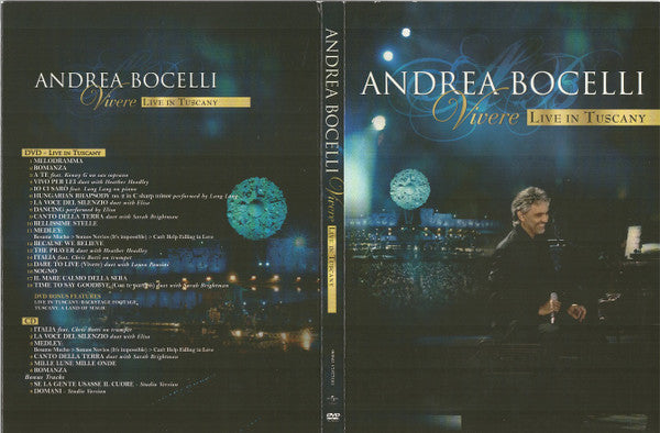Andrea Bocelli : Vivere: Live In Tuscany (CD, Album + DVD-V)