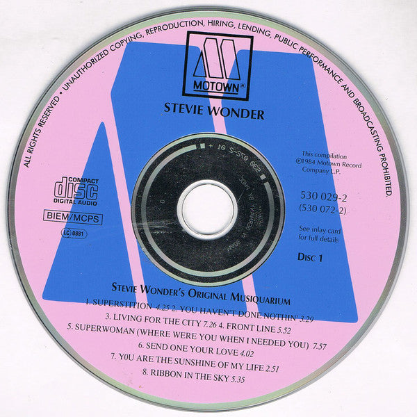 Stevie Wonder : Stevie Wonder's Original Musiquarium I (2xCD, Comp, RE)