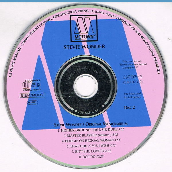 Stevie Wonder : Stevie Wonder's Original Musiquarium I (2xCD, Comp, RE)
