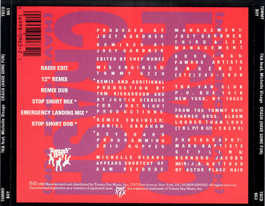 TKA Featuring Michelle Visage : Crash (Have Some Fun) (CD, Maxi)