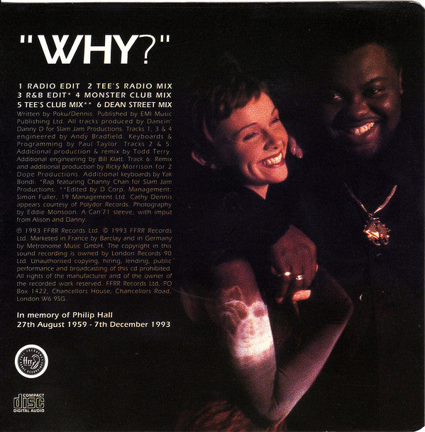Dancin' Danny D Presents D Mob With Cathy Dennis : Why? (CD, Single)