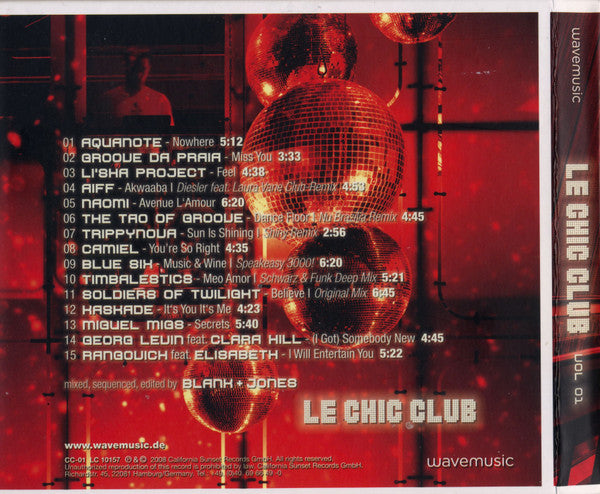Various : Le Chic Club Soulful Dance Music Vol. 01 (CD, Comp, Mixed)