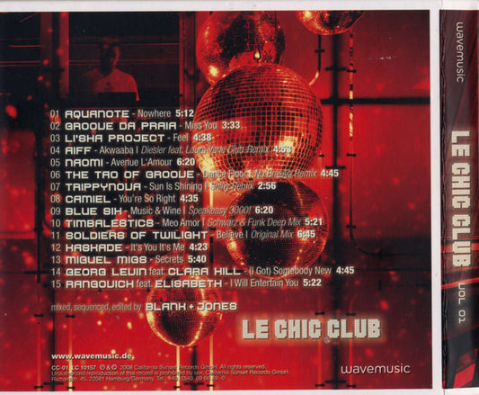 Various : Le Chic Club Soulful Dance Music Vol. 01 (CD, Comp, Mixed)