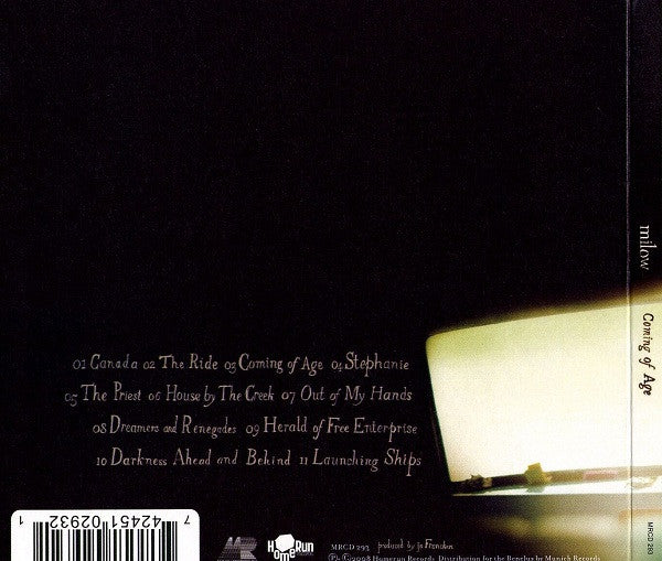 Milow : Coming Of Age (CD, Album, Dig)