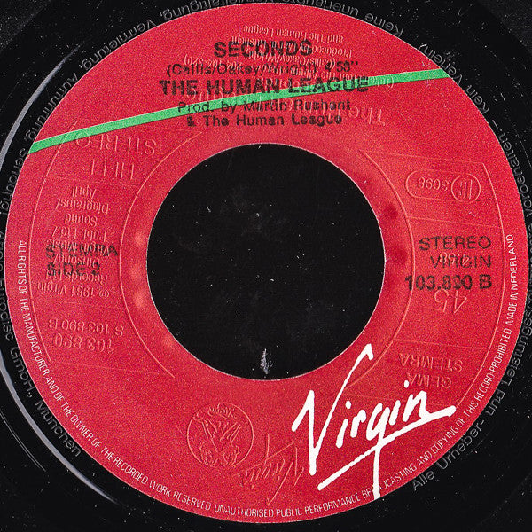 The Human League : Don't You Want Me / Seconds (7", Single)