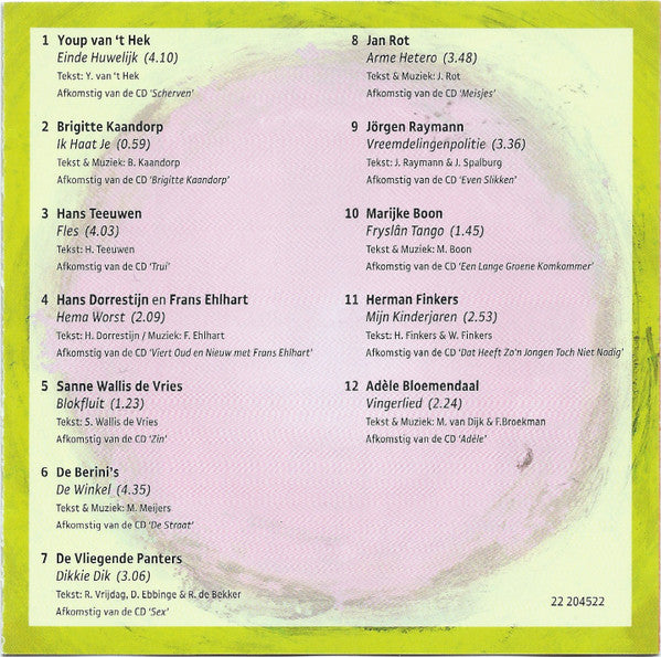 Various : Ratjetoe - Cabaret Voor Cliniclowns (CD, Comp)