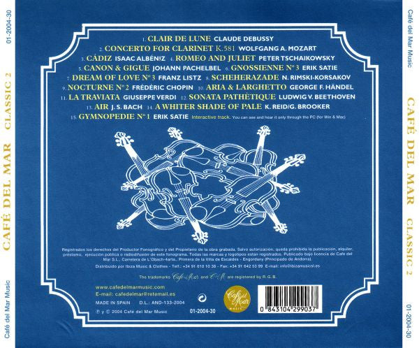 Various : Café Del Mar - Classic II (CD, Comp)