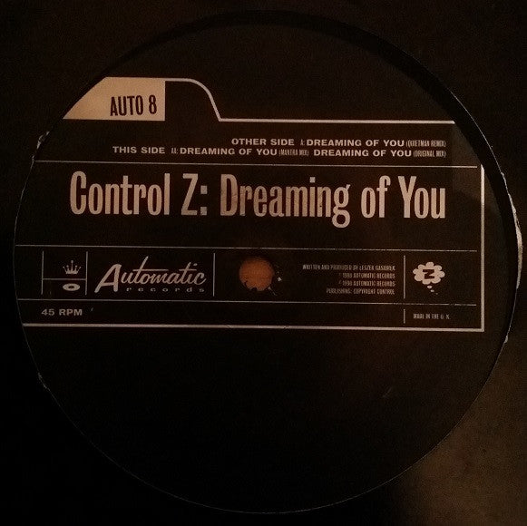 Control Z : Dreaming Of You (12")