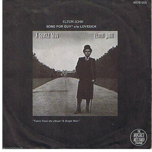 Elton John : Song For Guy (7", Single, Shi)