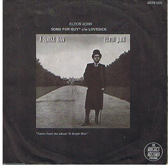 Elton John : Song For Guy (7", Single, Shi)