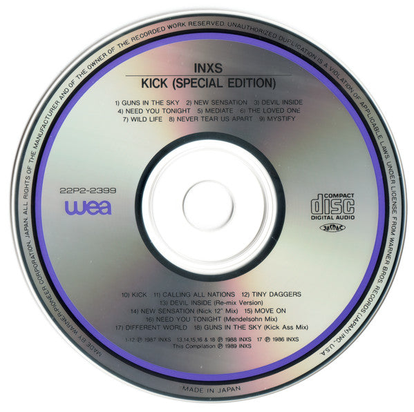 INXS : Kick [Special Edition] (CD, Album, RE, S/Edition)