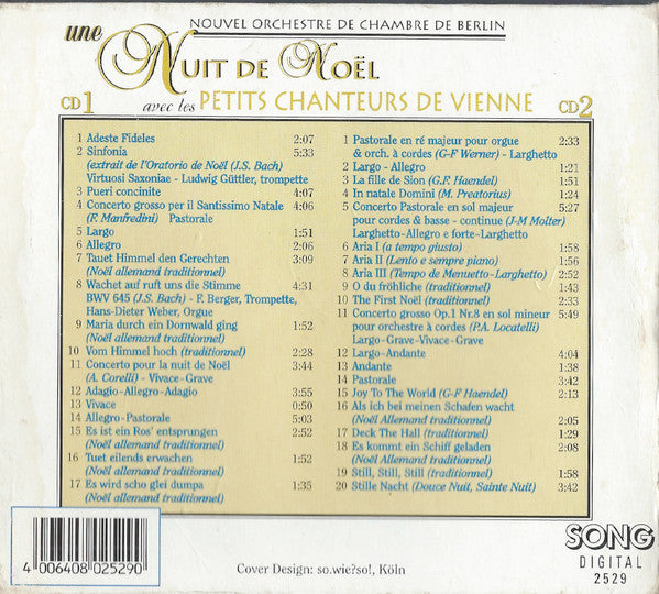 Neues Berliner Kammerorchester Avec Die Wiener Sängerknaben : Une Nuit De Noël (2xCD, Album + Box)