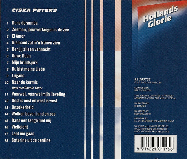 Ciska Peters : Ciska Peters (CD, Comp)