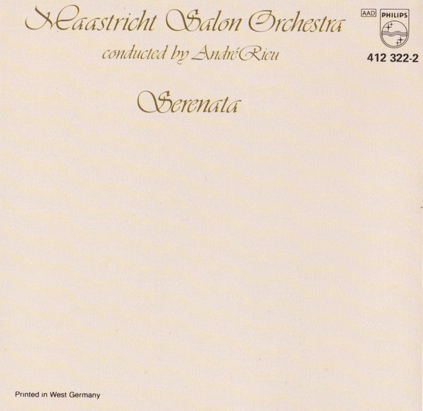 Maastrichts Salon Orkest : Serenata (CD, Album, RP)