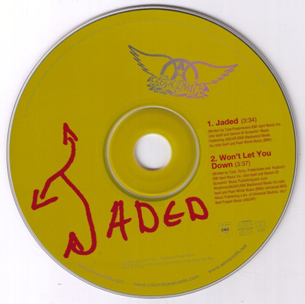 Aerosmith : Jaded (CD, Single, Car)