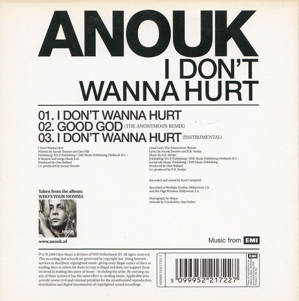 Anouk : I Don't Wanna Hurt (CD, Maxi)