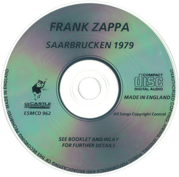 Frank Zappa : Saarbrücken 1978 (CD, Album)