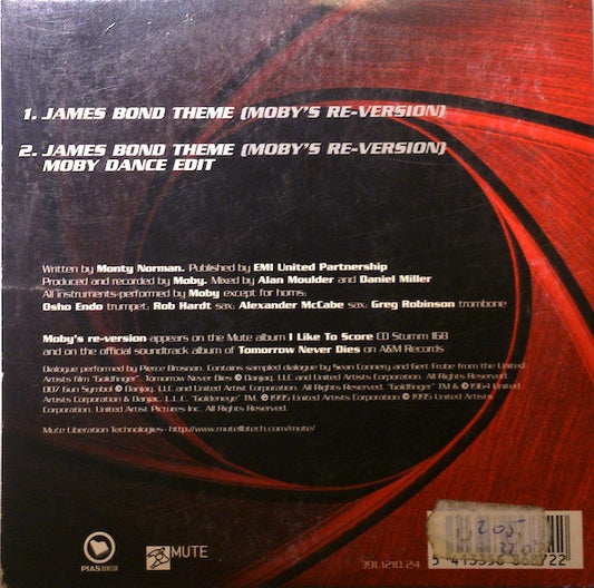 Moby : James Bond Theme (Moby's Re-Version) (CD, Single, Car)