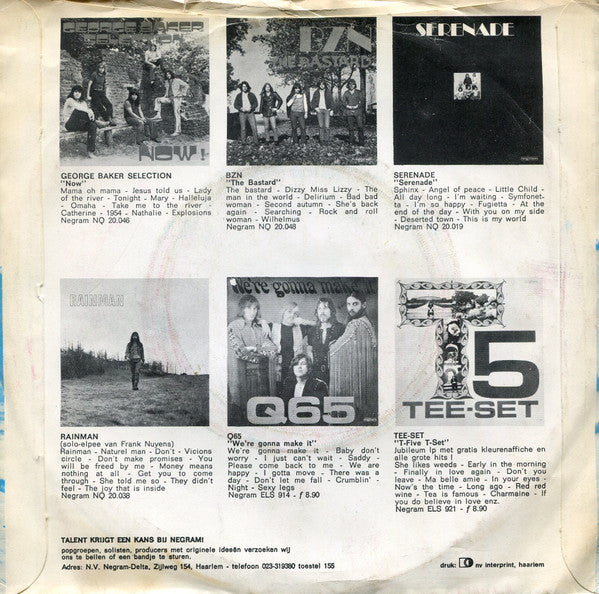 Elmondo Combo : Zigeuners Gaan Voorbij (7", Single)